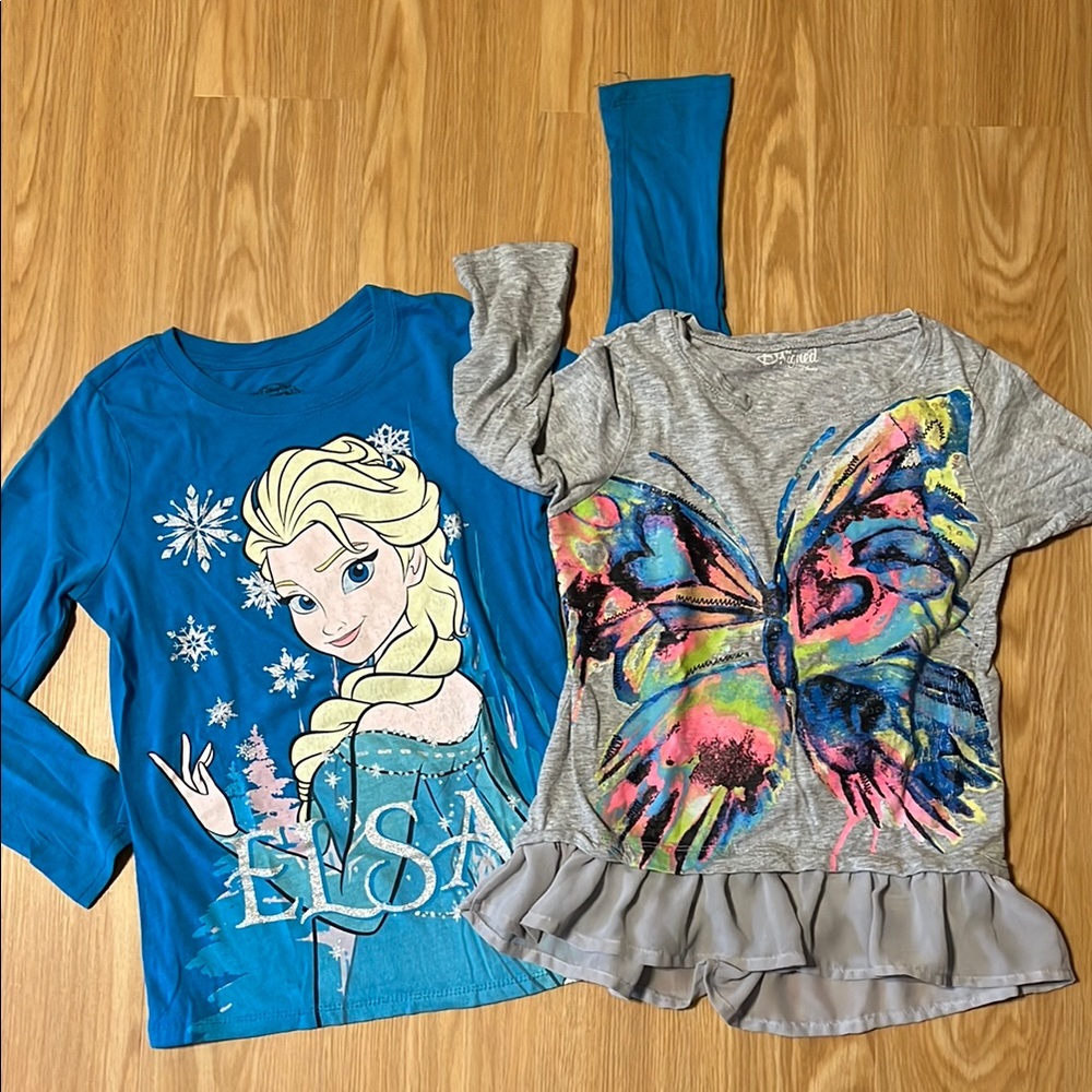 Lot of 2 Disney Tops, size M 7/8